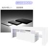 Low Board with TV Low TV Board with LED TV Width Mirror TV TV Living White BO-RION Storage, Stand, Type, Lighting, White, Rack, 130cm, Surface, Stand,