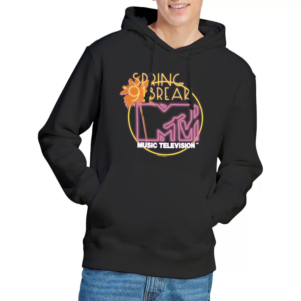 MTV Mens Spring Break '91 Neon Sign Hoodie