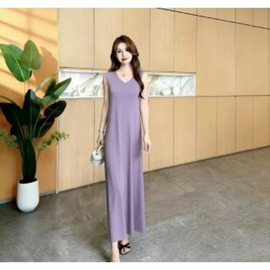 

Stylish Summer Dress for Middle-aged Women: High-End Fashion for 40s & 50s XL фиолетовый