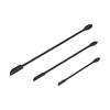 3pcs Spatula Food Grade Silicone Double Head Fruit Jam Cream Makeup Spatula for KitchenBlack