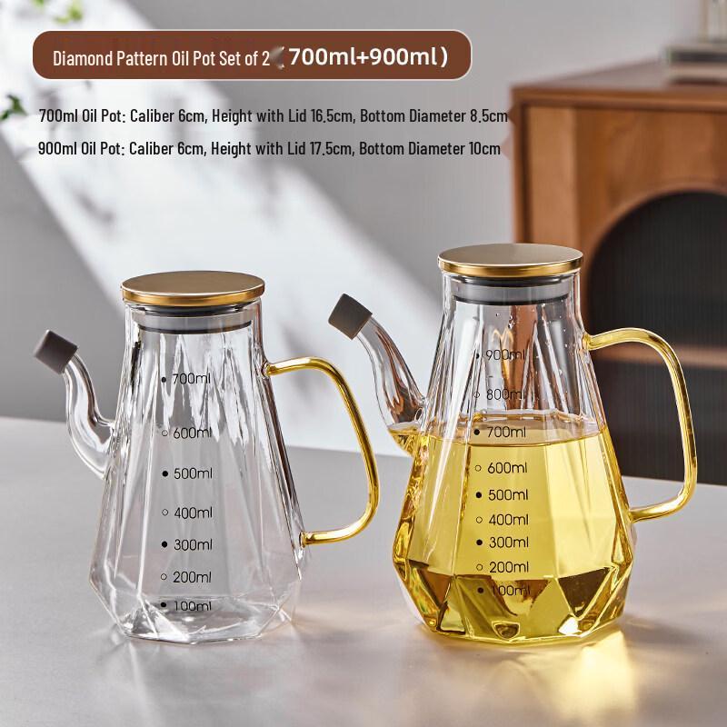 Andytai Glass Oil & Vinegar Dispenser Set