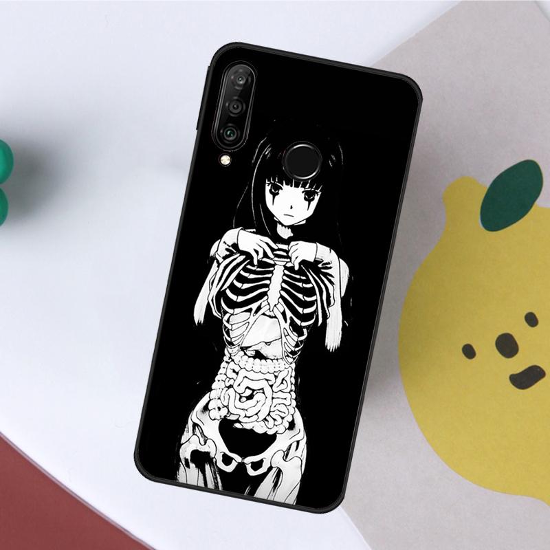 Horror Manga Style For Huawei Nova 5T 9 10 SE 7i 8i 11i 12i Y60 Y61 Y70 Y72 Y73 Y90 Y91 P20 P40 P30 Lite Case