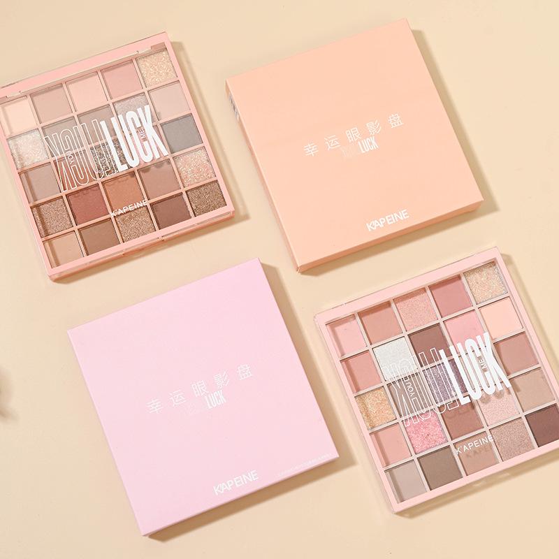 Kappell 25 Colors Lucky Eyeshadow Palette - Multi-Use Shimmer & Matte, Earth Tones, Waterproof & Long-Lasting.