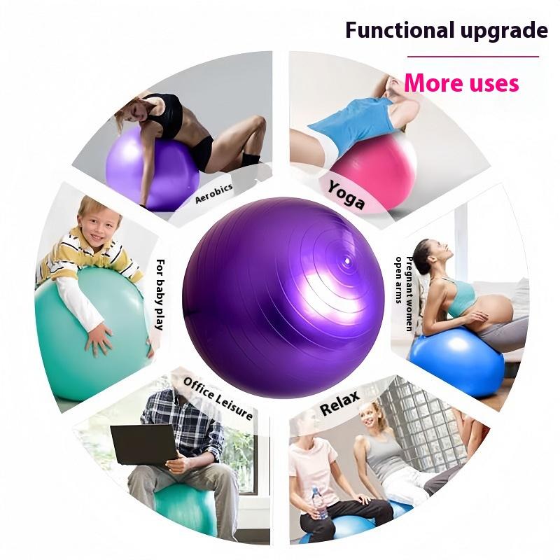 65/75/85Cm Yoga Ball for Fitness Balance Pregnancy Pilates Stress Relief Home Gym Equipment