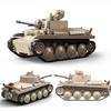730PCS WW2 Classic Military Weapons Pzkpfw38(t) Tank Building Blocks Model  Army DIY Bricks Soldier Christmas Toys For Kids Gift