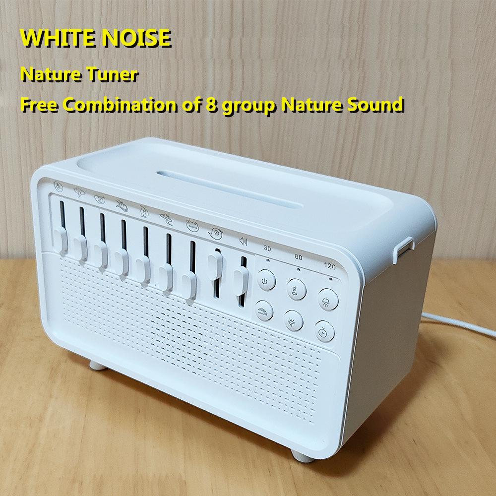 Sleep Aid White Noise & Aroma Diffuser: Calms Nerves, Improves Sleep, Night Light Humidifier.