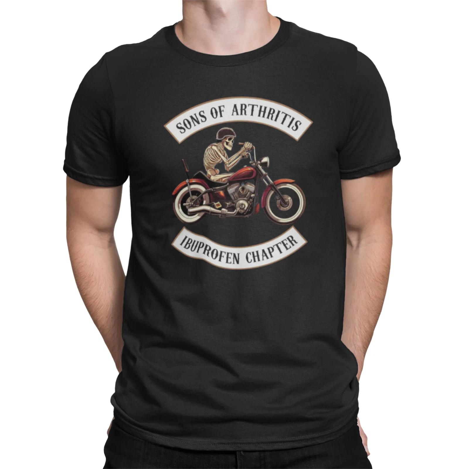 Sons Of Arthritis T Shirt For Joke Birthday Funny Film Motorcycle Motorbike L