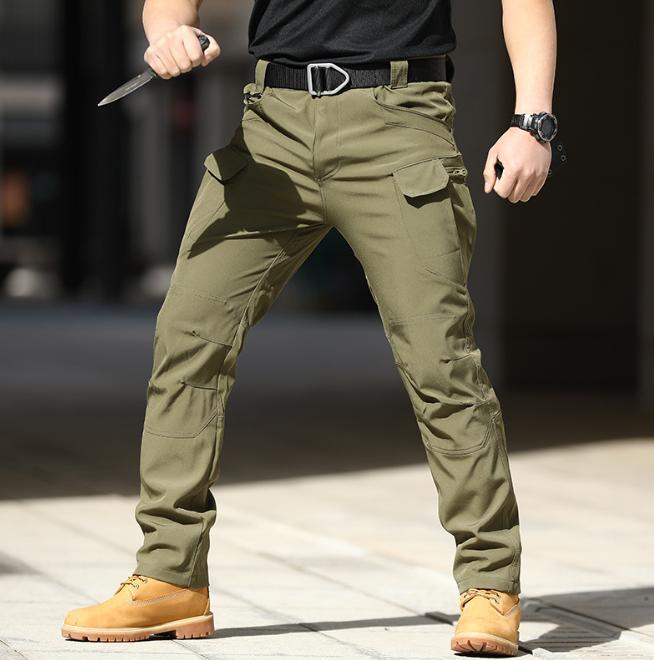 Men Military Tactical Pants Waterproof Cargo Pants Men Breathable Army Solid Color Combat Long Trousers Work Joggers S-5XL