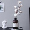 Naturally Cotton Artificial Plants Floral Branch Wedding Outdoor Garden Courtyard Festival Party Vase Home Table Decor DIY Gifts
