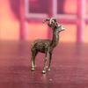 1 Pezzo Decorazione Scrivania Ufficio Casa Ottone Retro Capra Metallo Artigianato Creativo Ornamento Miniature Animaletti da Tè Figure