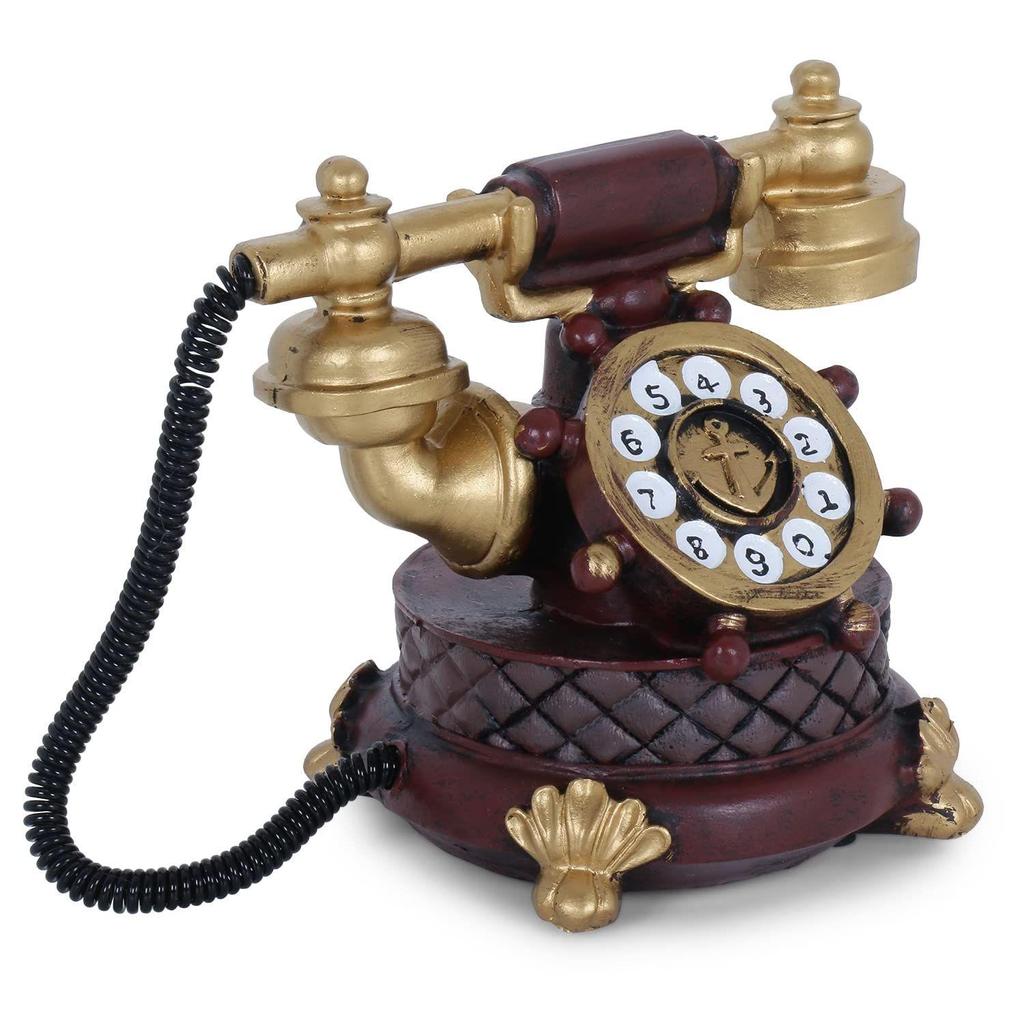 Showpiece for Home Decor  Living Room Bedroom  Decoration Gifting Items for Friend Family  Vintage Telephone Decorative Accent