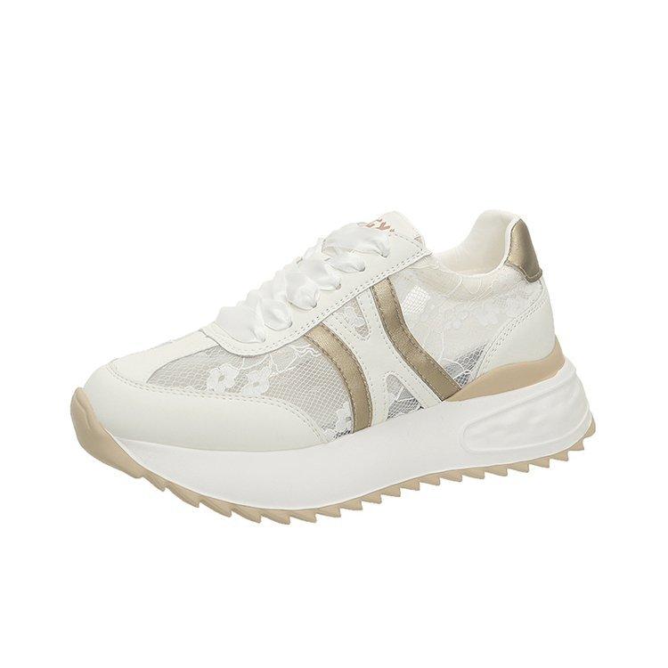 

Small inner height increase thick sole breathable mesh dad shoes women 2025 summer new sports and leisure 2025 new summer 39