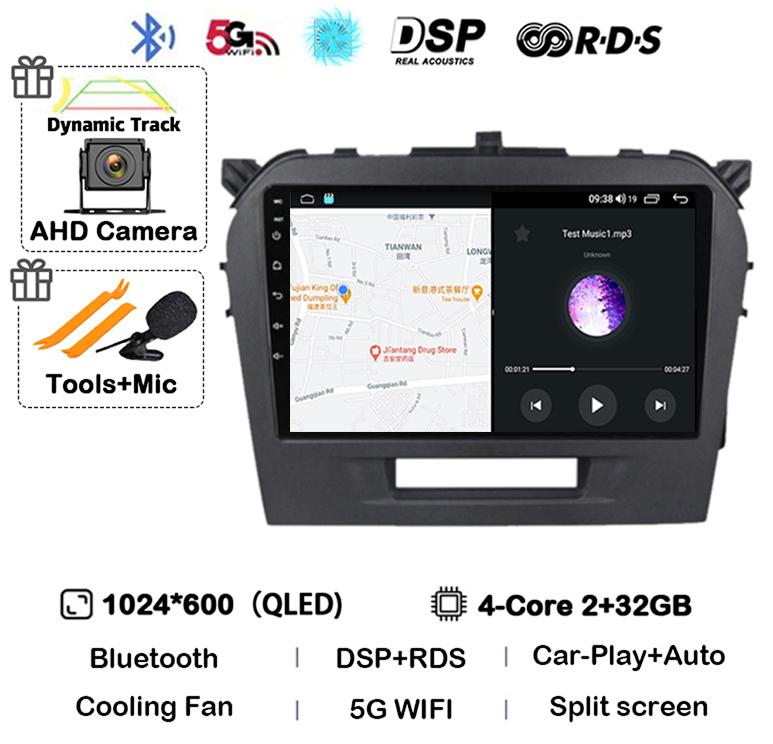 

Android 14 Carplay Auto WIFI+4G для Suzuki Vitara 4 2017 2018 2019 2020 2021 2022 Автомобильный радиоприемник стерео мультимедиа GPS видеоплеер