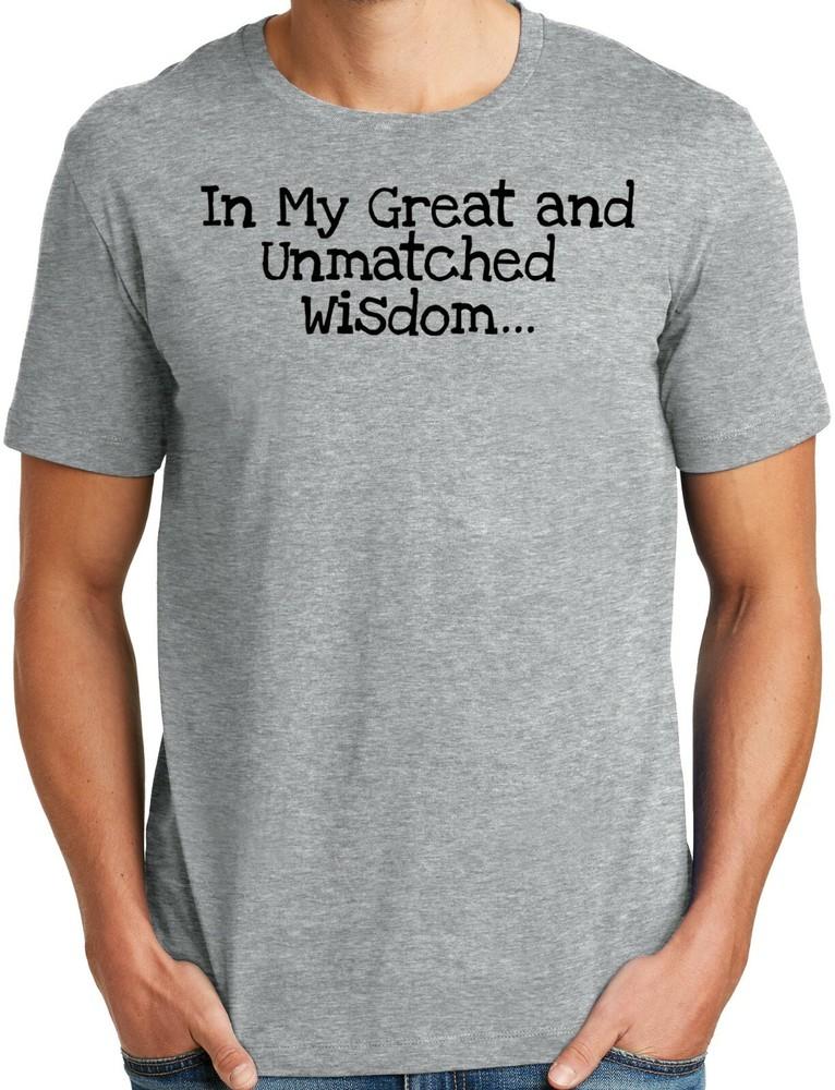 Big and Tall Funny Trump In My Great and Unmatched Wisdom T Shirt  Unisex T-Shirt M