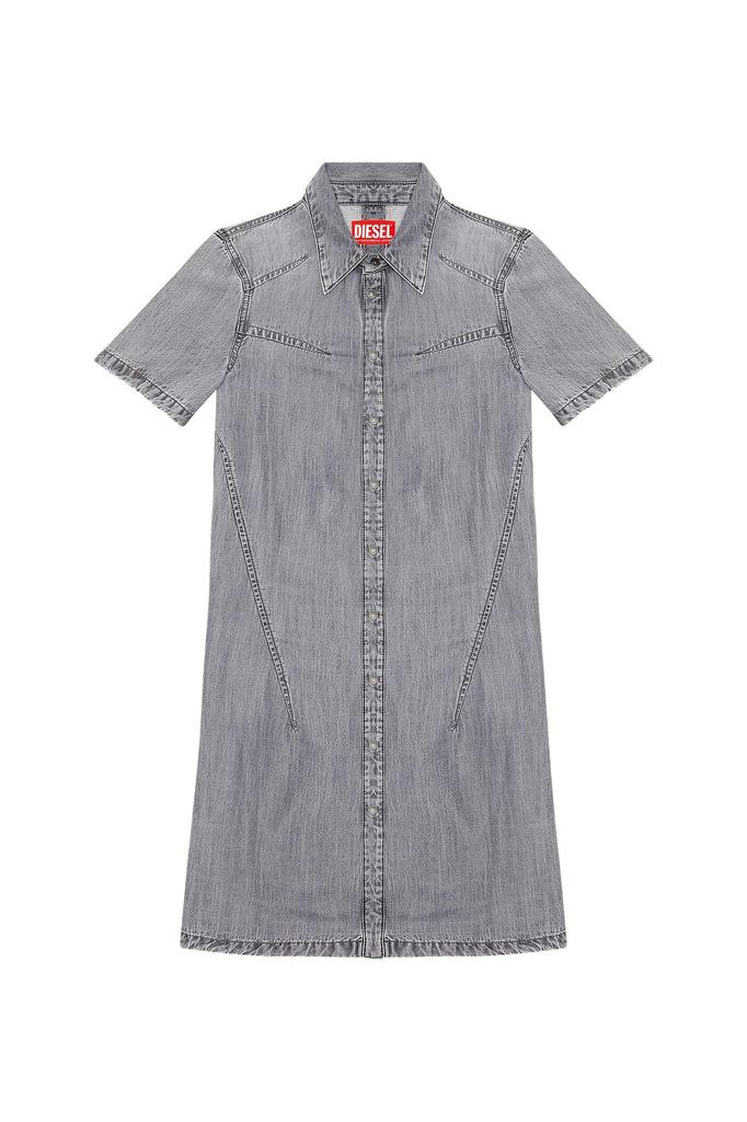 Black Denim Mini Dress A10935068GI XS Gray 02 [Diesel] Women's