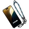 Case - iPhone - 16 Pro Max - Silicone - Anti-Scratch - Removable Blue Lanyard