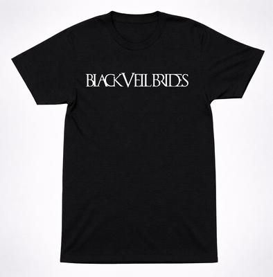 T-shirt Logo Texte Black Veil Brides – T-shirt Groupe de Rock Gothique Noir