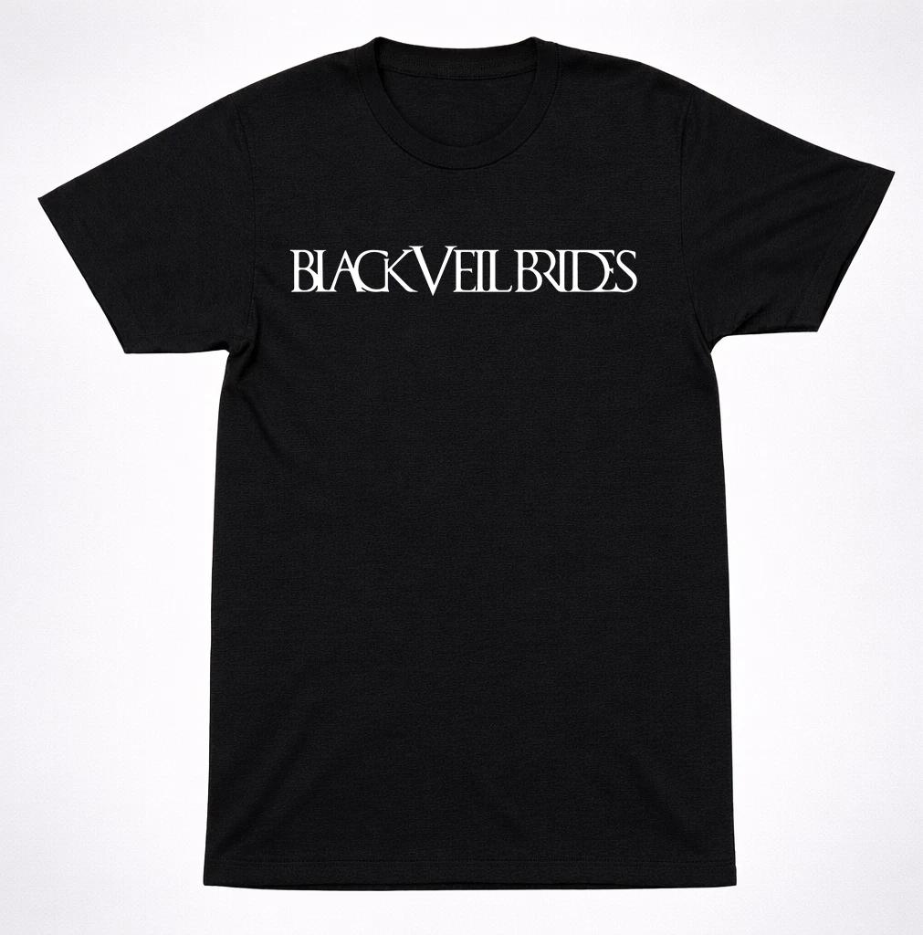 Black Veil Brides Text logo T-Shirt – Gothic Rock Band Tee Black 3XL