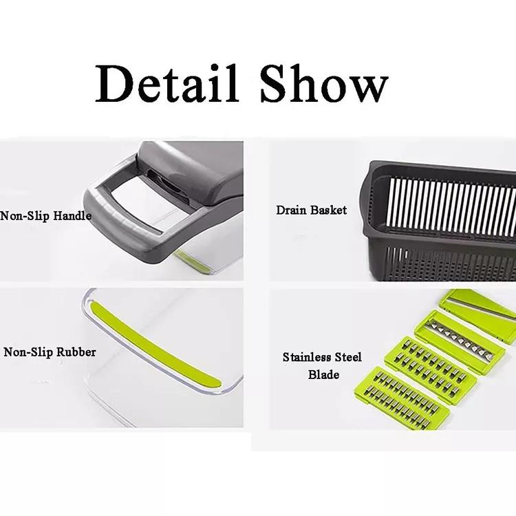 Factory 16 In 1 Multifunctional Vegetable Chopper Mandoline Slicer Food Processor Kitchen Accessories