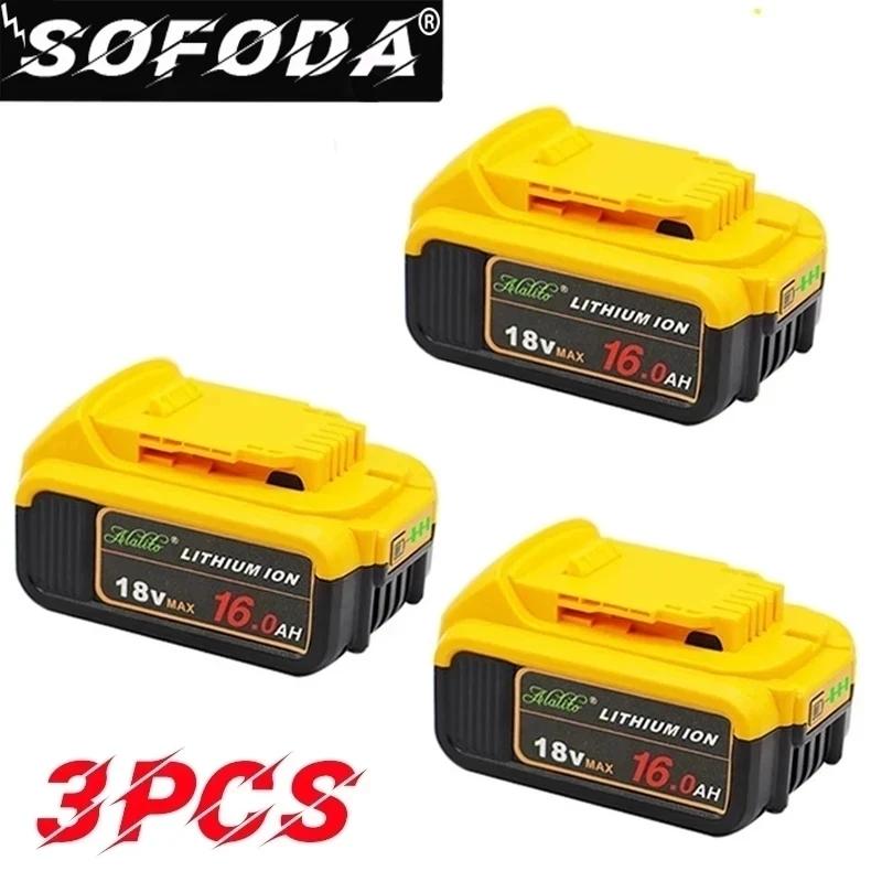 

18 В 16 .0ah Max Xr аккумулятор сменный электроинструмент для Dewalt Dcb184 Dcb181 Dcb182 Dcb200 20 В 8а 18 В 18 В аккумулятор