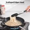 Silicone High-Temperature Resistant Tongs - Ideal for Grilling, Frying, and Bread - Stainless Steel Kitchen Tool