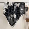 Fashion Printed Imitation Cashmere Warm And Cold Student Dual-Purpose Shawl Age-Reducing Scarf Women