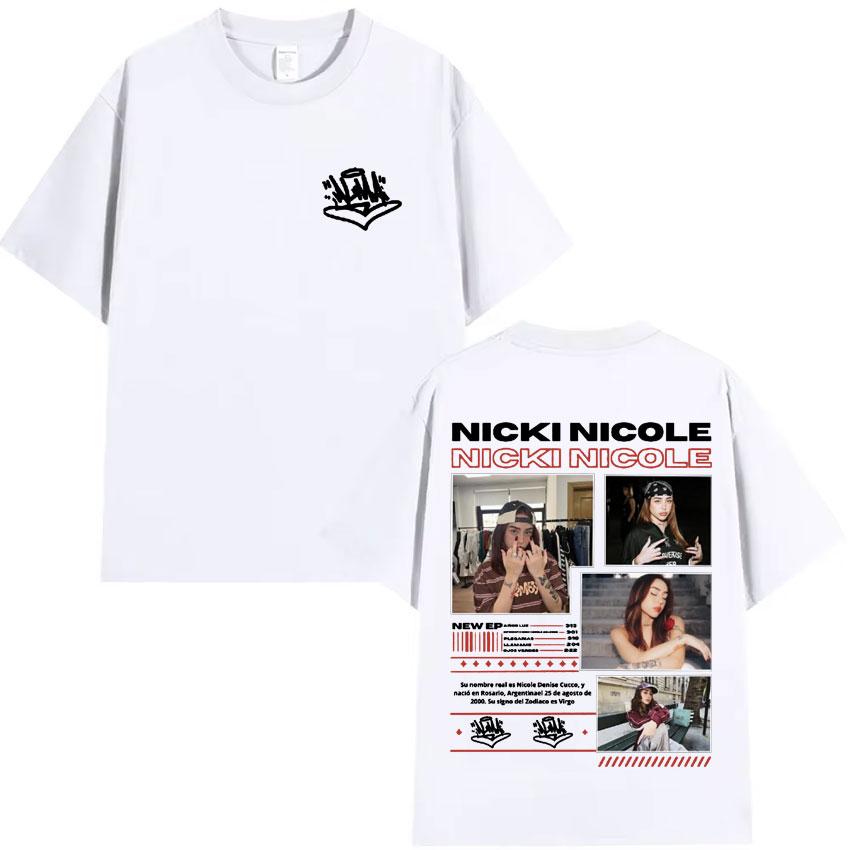Nicki Nicole Fashion T Shirts Harajuku High Quality Tee ONeck Short Sleeve Cotton Mens Woman Cozy TShirts Gift Tops Streetwear