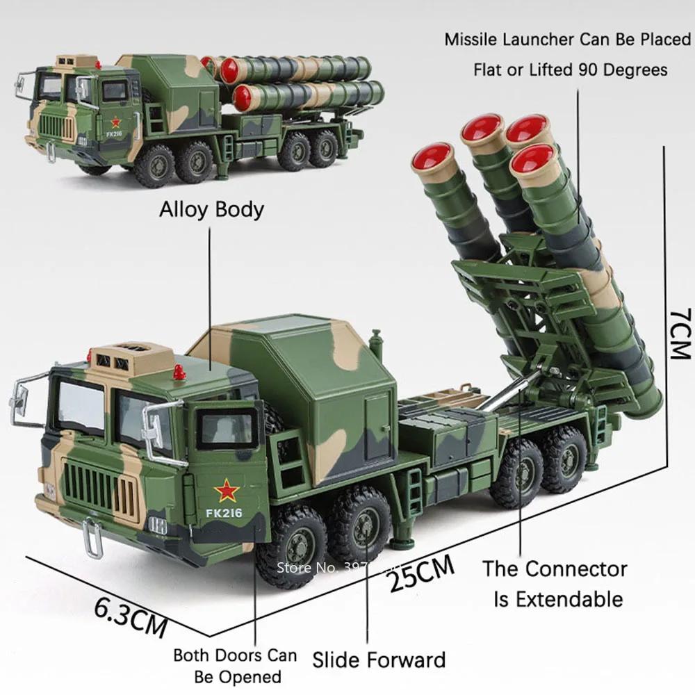 1:40er Maßstab HONGQI-9 Raketenfahrzeug Modell Spielzeug Legierung Druckguss Autos Türen Öffnen Nach Vorne Schieben Militärfahrzeuge Kleinkind Kinder Geschenk
