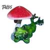 Cute Animal Toilet Statue Drunk Frog on The Decor, Funny Sculpture Tabletop Creative Bathroom Crafts Resin Desktop Ornament for Home Office