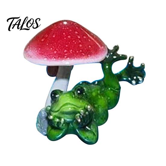 Cute Animal Toilet Statue Drunk Frog on The Decor, Funny Sculpture Tabletop Creative Bathroom Crafts Resin Desktop Ornament for Home Office