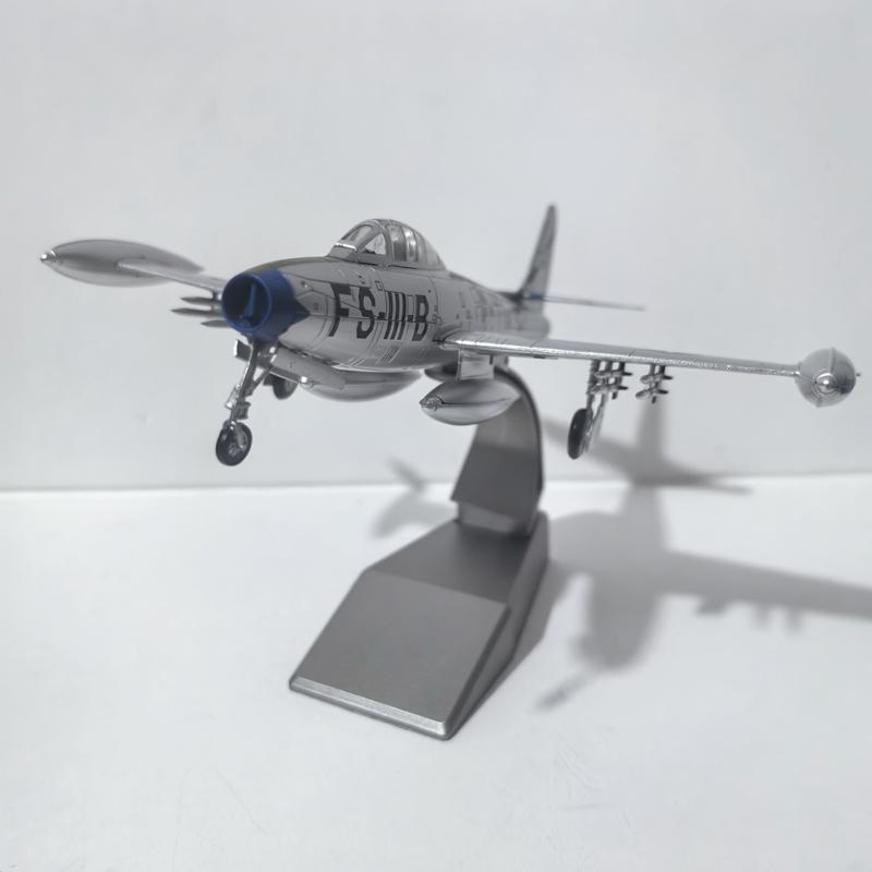 Diecast Metal 1/72 Scale F-84 Thunderjet Fighter Military Model Airplane Collect Gift