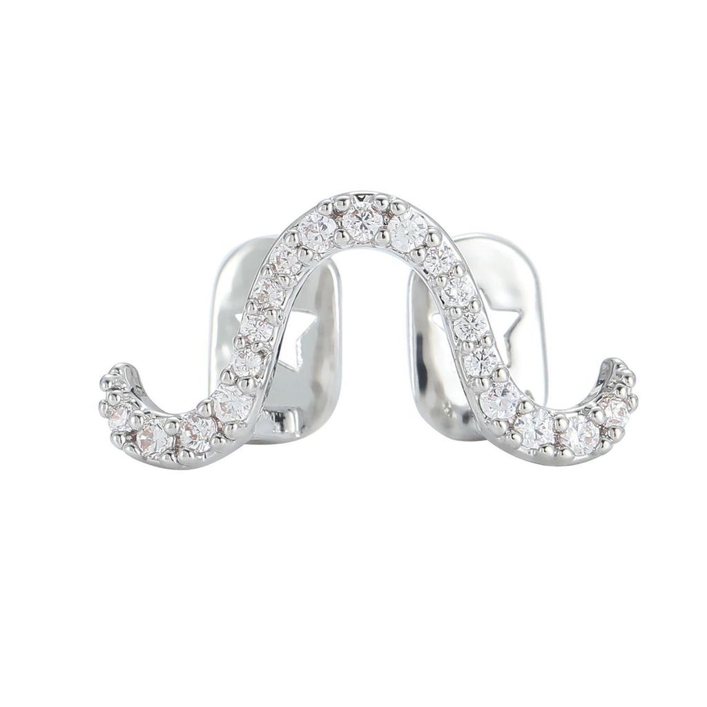 European-US Trendy Zircon Snake Water Ripple Hip Hop Grillz for Men & Women