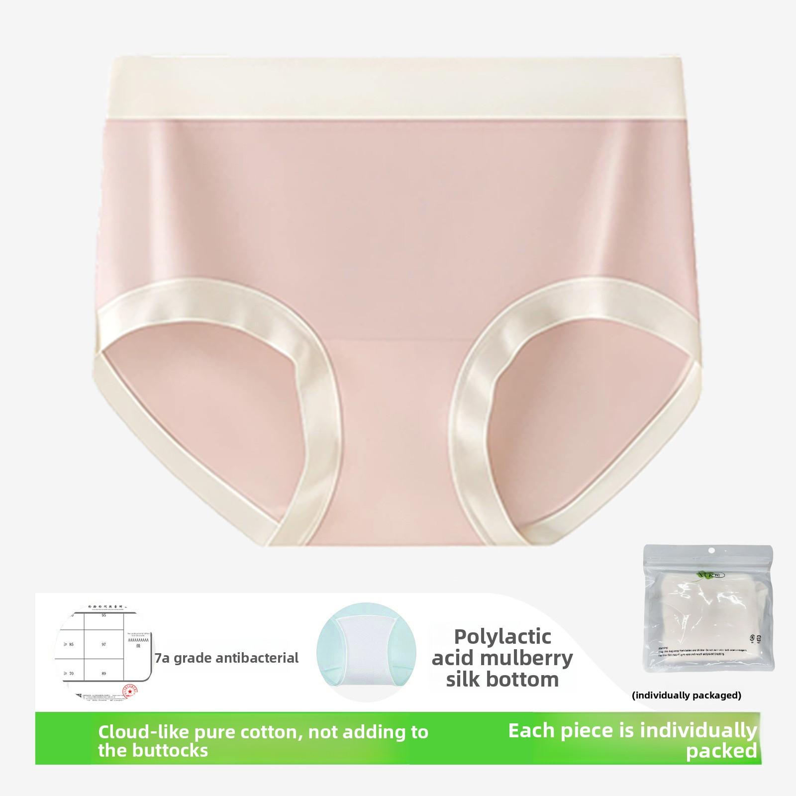 

Женские хлопковые трусы-слипы треугольники на весну и осень, 7A, антибактериальные, приятные для кожи, со средней посадкой M