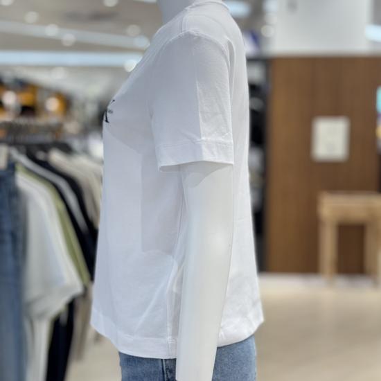 Calvin Klein 25SS Women s Regular Fit Small Monogram Logo T-Shirt XXS белый