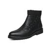 Mode Luxusmarke Chelsea Herrenstiefel High Top Lederschuhe Mode Formell Business Stiefeletten Seitenreißverschluss Handgefertigt Herren Freizeitschuhe