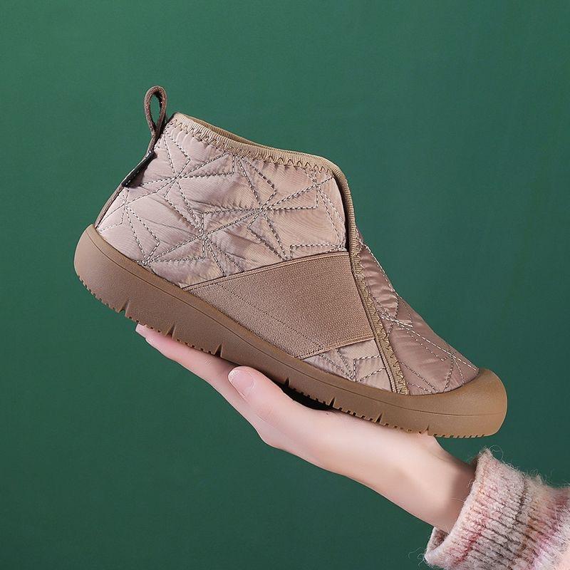 Fashion Simple Women Cotton Shoes Plush Warm Womens Snow Boots Lightweight Comfortable Women Casual Shoes in Winter Botines Para Mujeres
