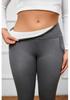 Damen Hohe Taille Fleecegefütterte Woll-Leggings - Warme Skinny Yoga-Hose für Herbst/Winter