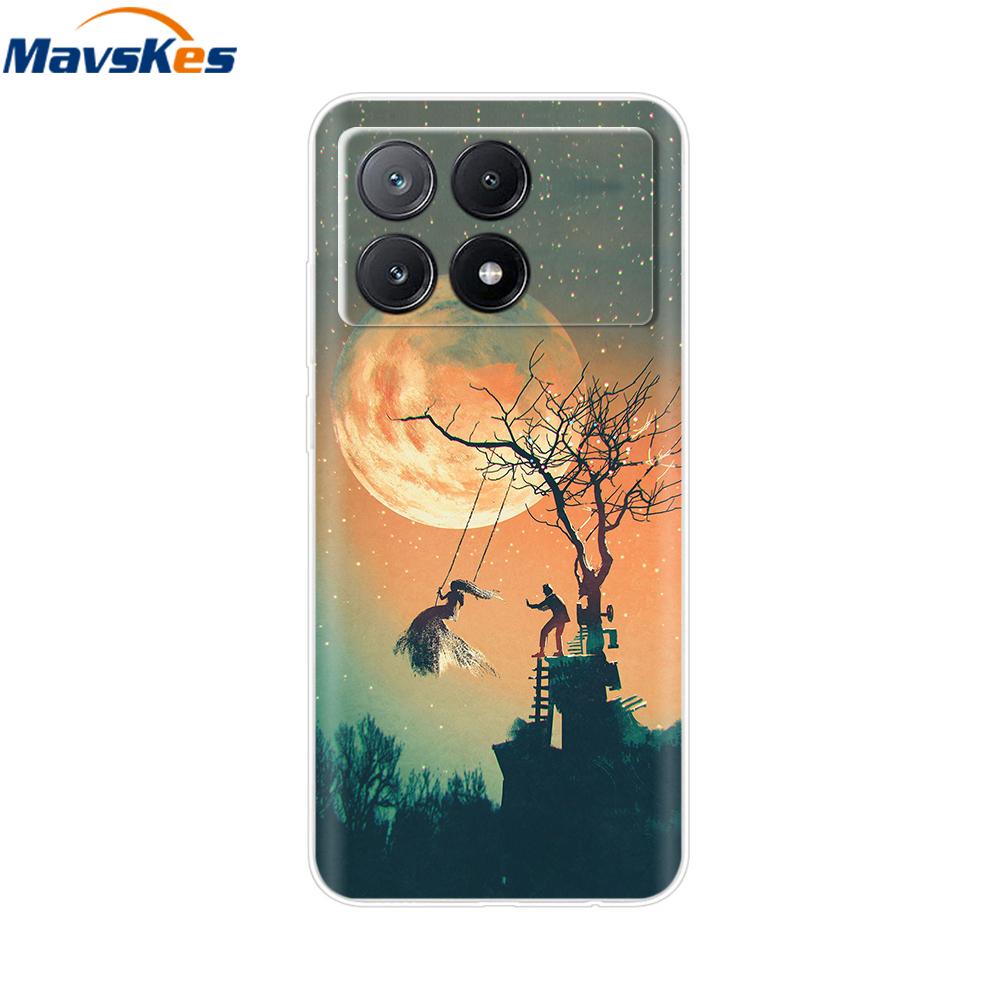 Poco X6 Pro Case Soft Clear Silicone Phone Case For Xiaomi Pocox6 Poco X6  X 6 Pro X6Pro 5G Shockproof Shell Mask Bag Back Cover