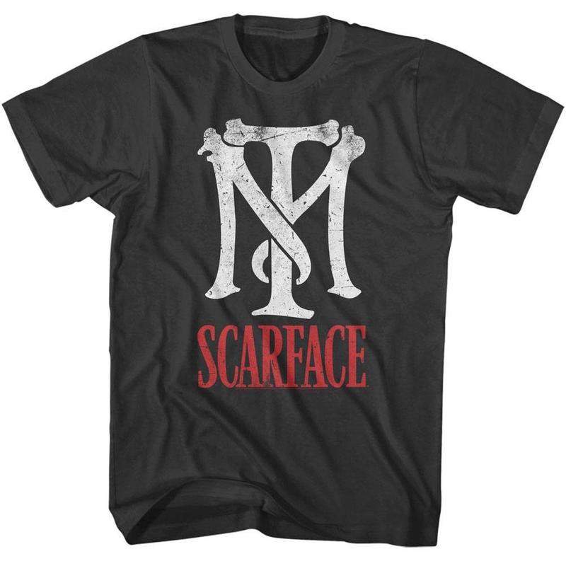 Scarface Tony Montana Bones Symbol Unisex T-Shirt Graphic Tee