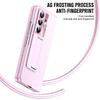 For Samsung Galaxy Z Fold7 5G Case Kickstand Leather+PC Phone Cover with Tempered Glass Film