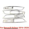 4 Stück/Set für Renault Koleos 2016 2017 2018 2019-2025 Auto-Fensterheber-Panel-Aufkleber Abdeckung Edelstahl Dekorativer Rahmen
