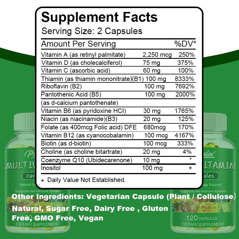 Pslalae - Multivitamin Capsules - Immune System Health