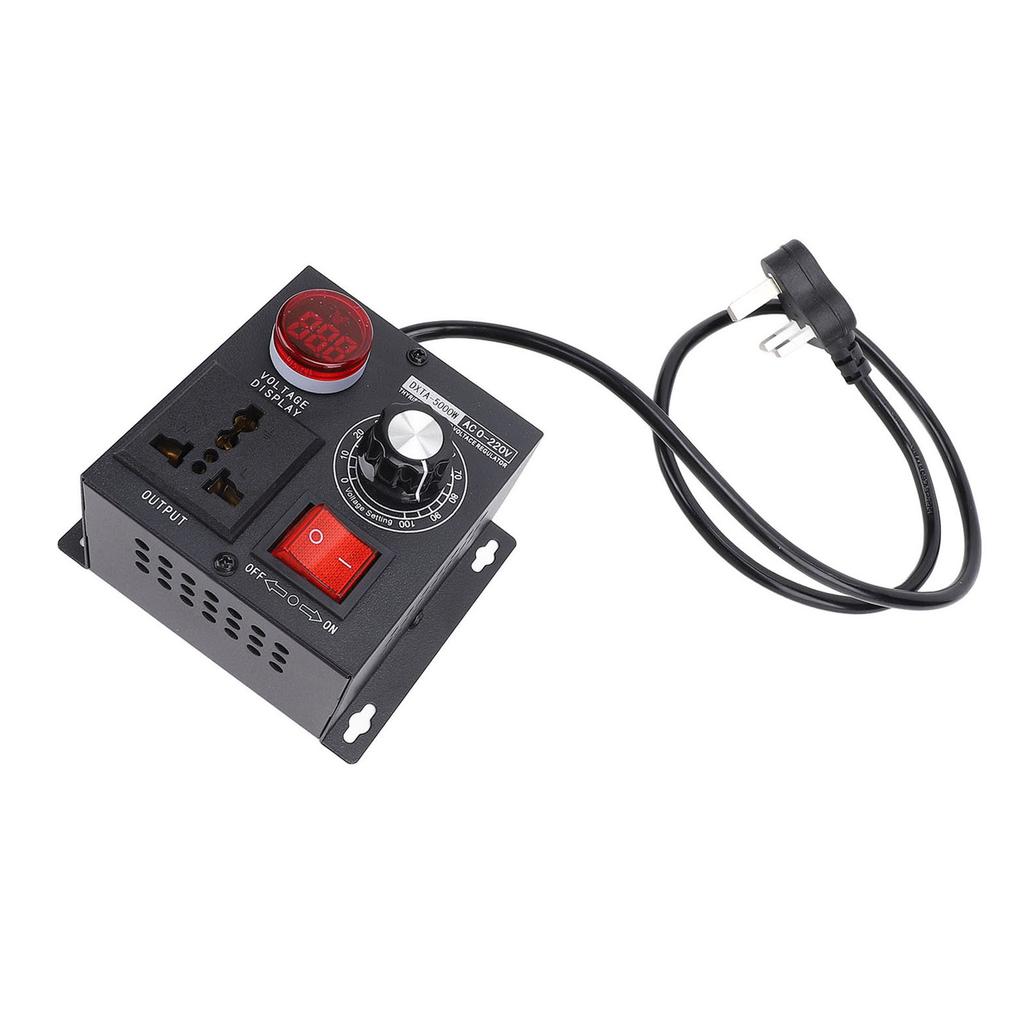 Electronic Voltage Regulator 5000W Thyristor LED Digital Display Stepless Variable Speed Controller