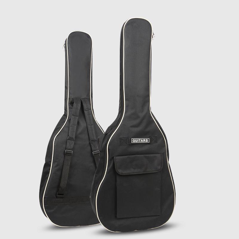 40-41 İnç Akustik Gitarlar İçin Çift Omuz Askılı 5mm Kalınlıkta Pamuklu Gitar Çantası