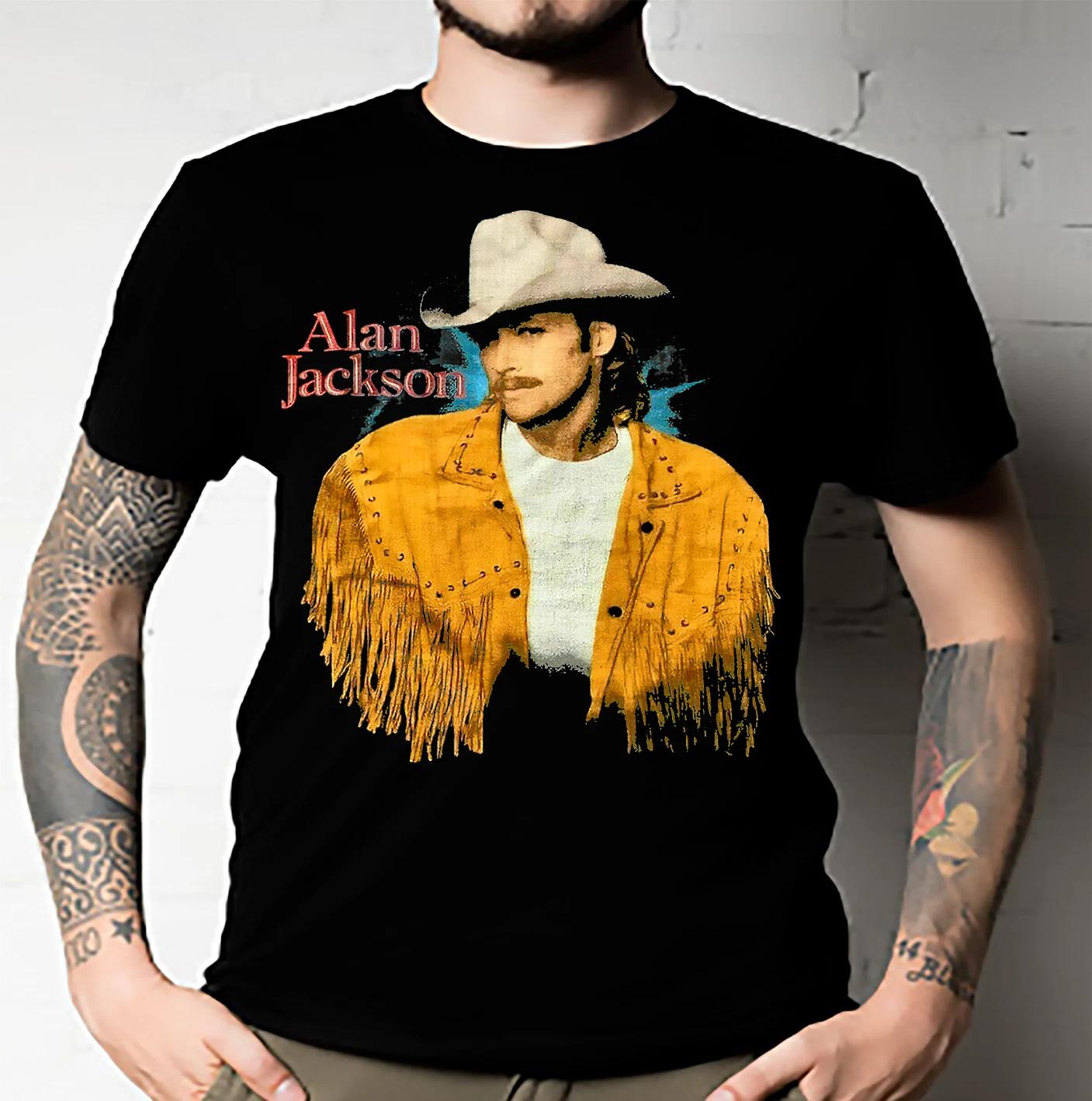 Men s and Women s T-shirts Rare Vintage 1993 Alan Jackson XXXXL