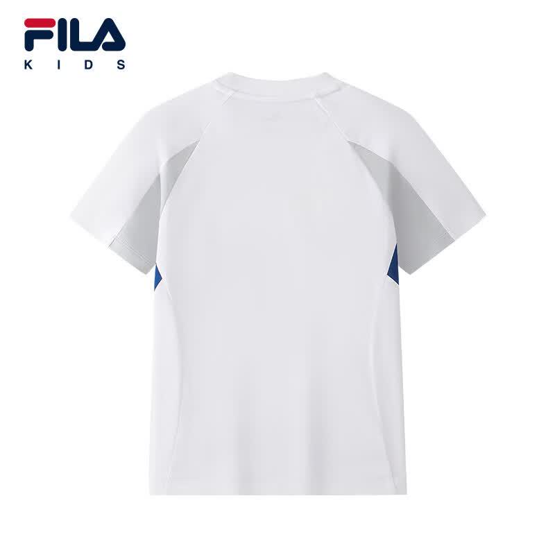 FILA Boys' Short Sleeve Knit Round Neck T-Shirt