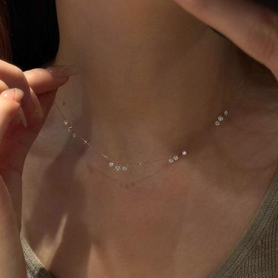 Collana a Nappa in Argento Sterling S925 Placcato Oro 18k con Zircone Scintillante e Design a Goccia d'Acqua - Novità 2025, caratterizzata da Lusso Leggero di Alta Gamma.