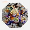 Anime Dragon Ball Vegeta Umbrella, Classic Manga Battle Scene Collage, Compact Folding Umbrella, for Cosplay & Daily Use