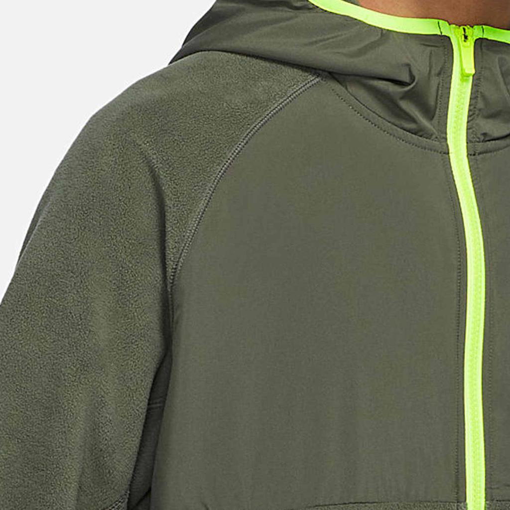 Nike Sportswear Full-Zip Fleece-Lined Hooded Jacket Men Outerwear Green DM1220-380