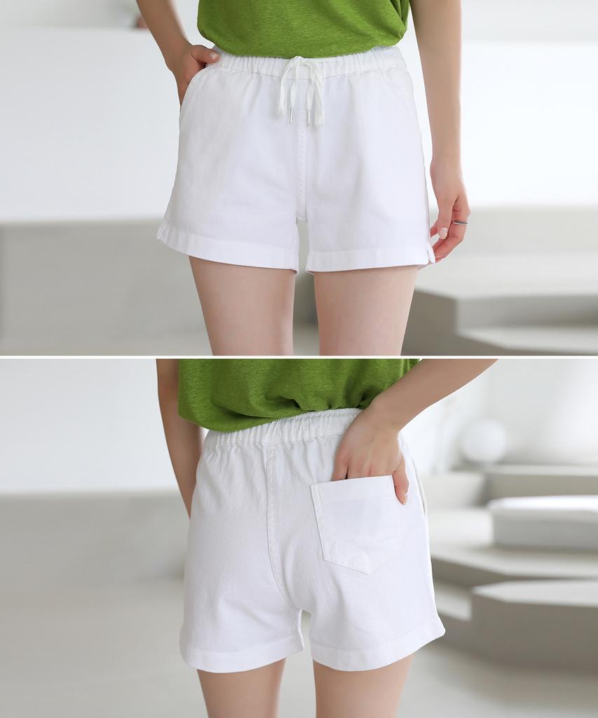 Ppaeppae Side Slit Summer Elastic String Shorts (Type B)